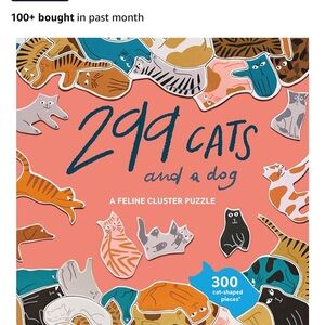 299 Cats and a Dog Puzzle - Multicolor